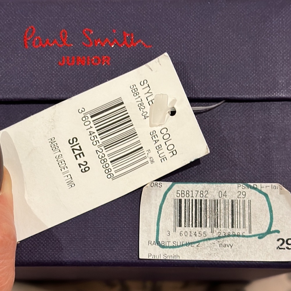 Paul Smith Junior Low Top Sneakers Size 29 - Picture 7 of 7